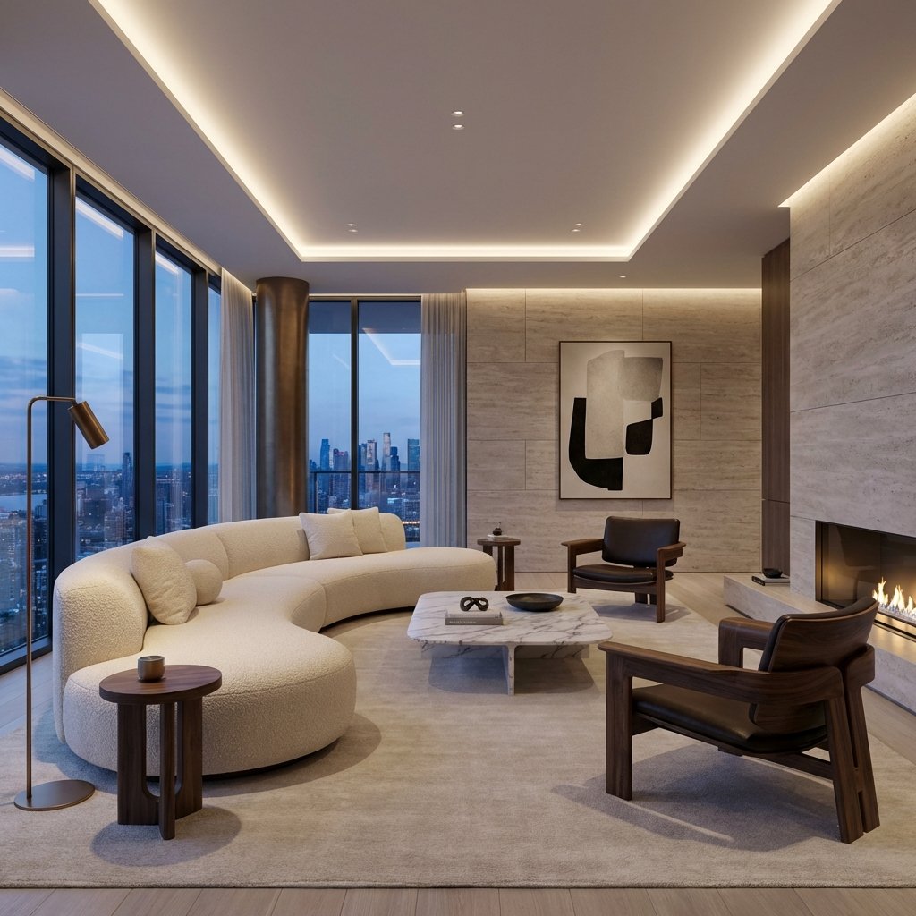 Cinematic interior detail